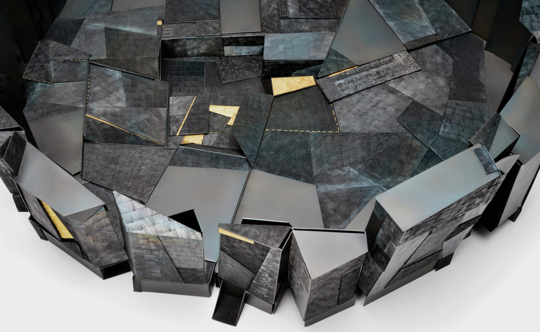 08. Joungmee Do, 'Mountain II' (detail), 2019, 500x500x210mm. Image_ Terrence Bogue