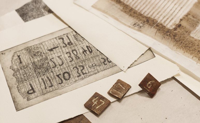 01_DennisGolding. Progress image of Bingo. Photo credit by Peter-Morgan. National Art School. 2025