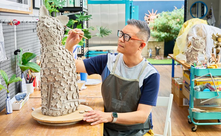 Vipoo Srivilasa in his studio by Matthew Stanton